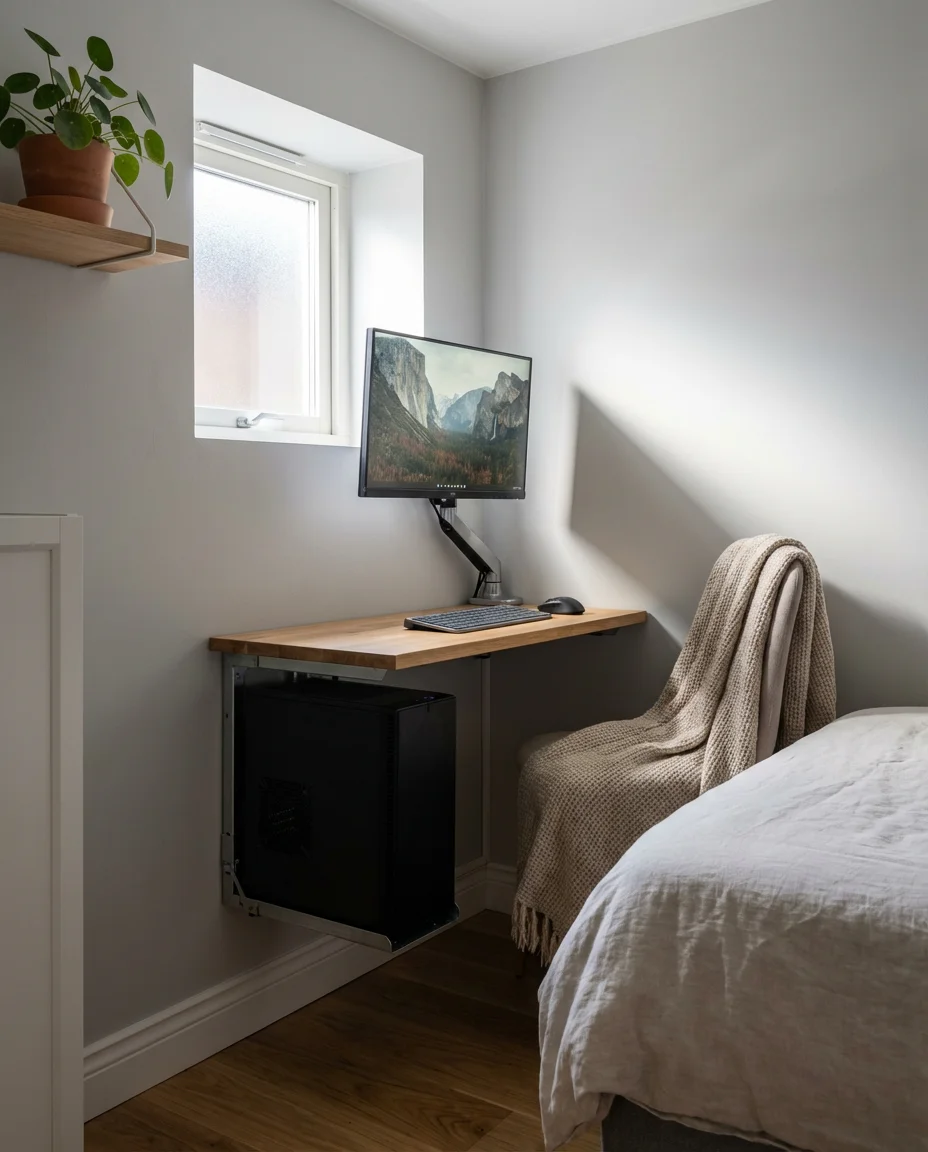 Computer Setup in Small Bedroom 1