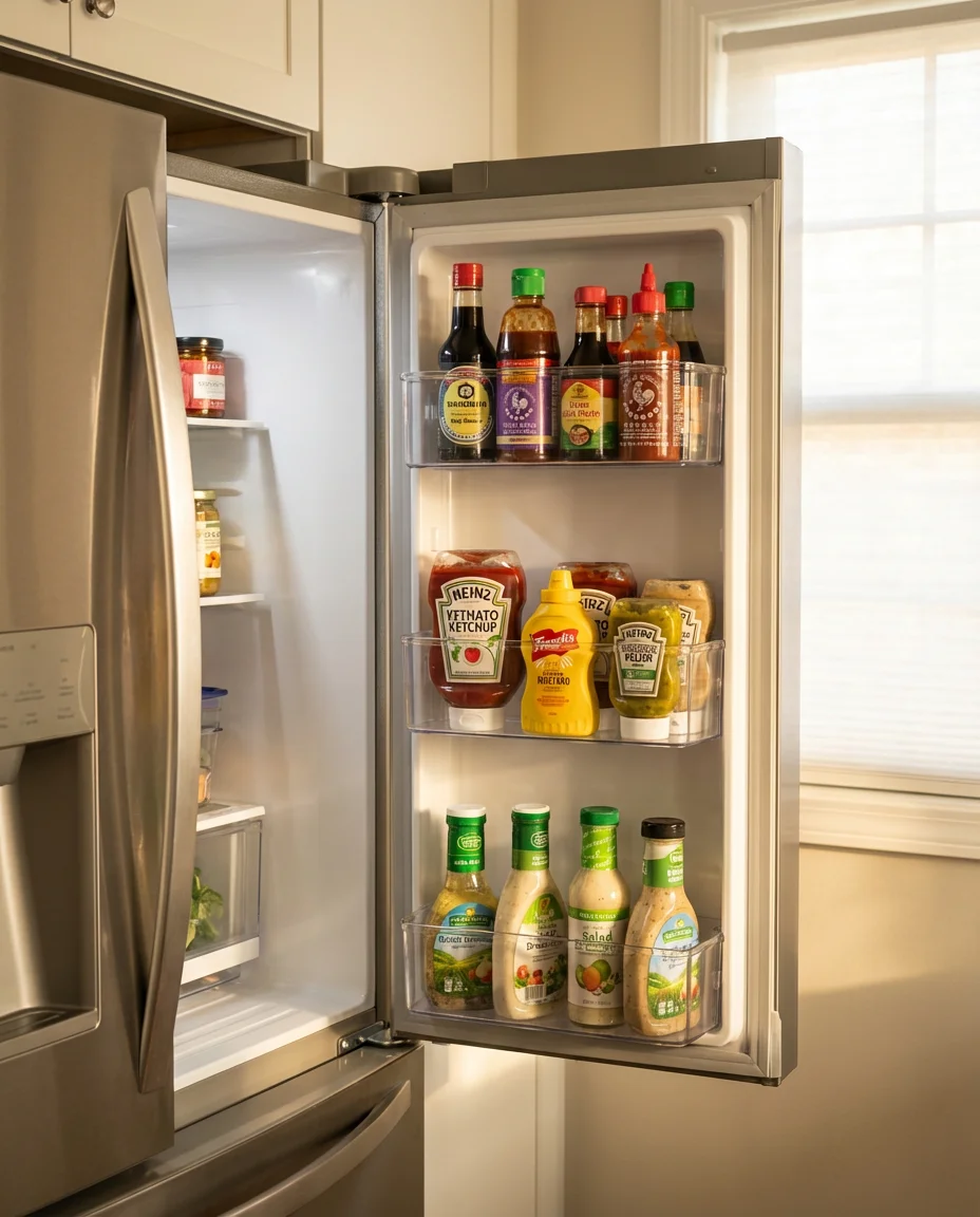 Condiment and Sauce Door Organization 1