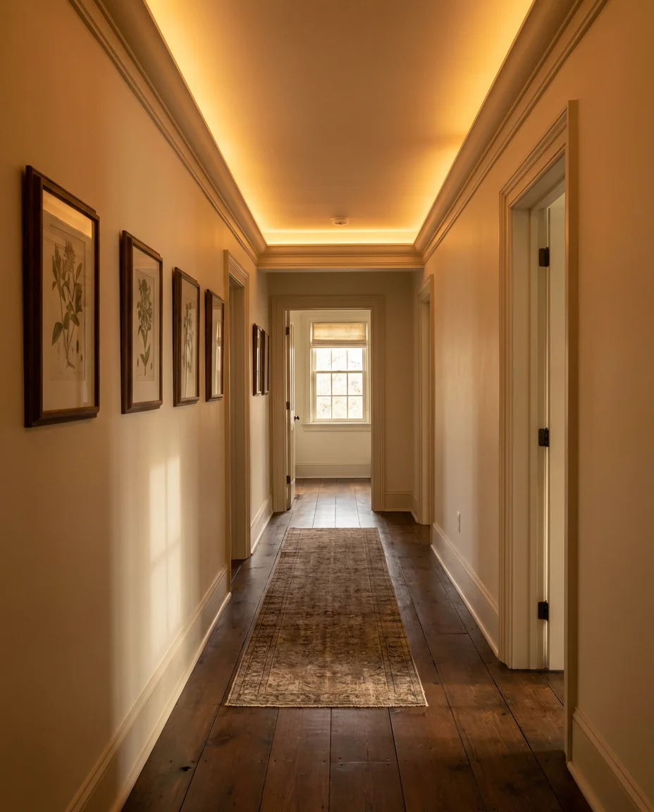 Cove Lighting for Upstairs Hallway Drama 1