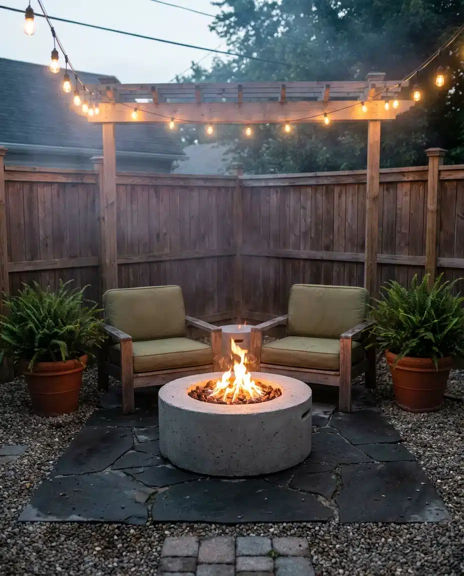Cozy Fire Pit Patio for Small Spaces 1