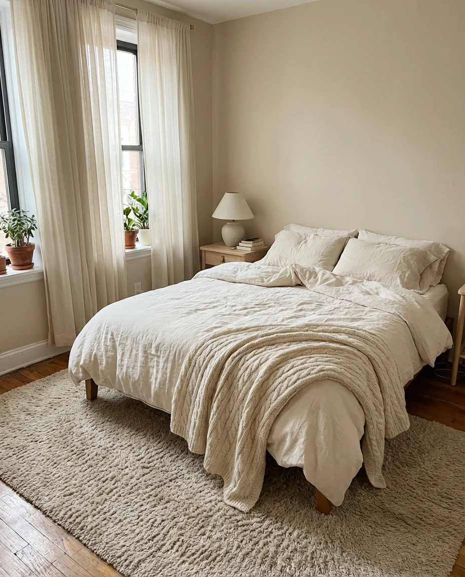Cozy Neutral Layers That Make a Tiny Room Feel Like a Retreat 1