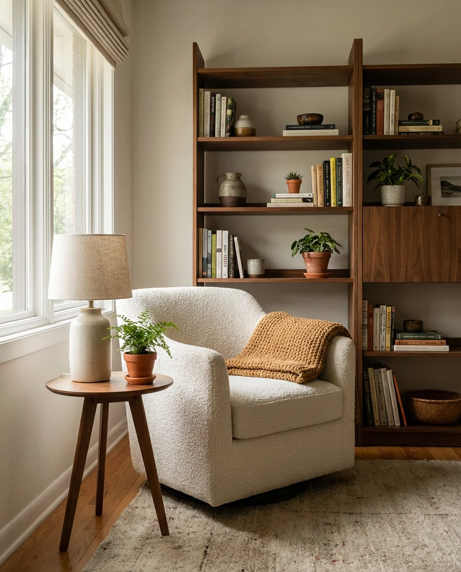 Cozy Reading Nook with Mid Century Character 2