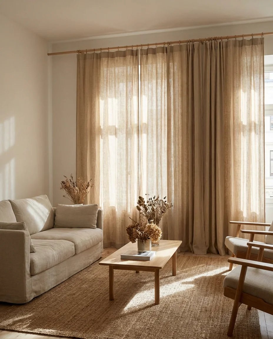 Curtain Ideas That Transform a Living Room 1