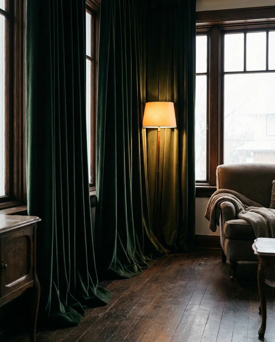 Dark Curtains That Frame and Cocoon 1