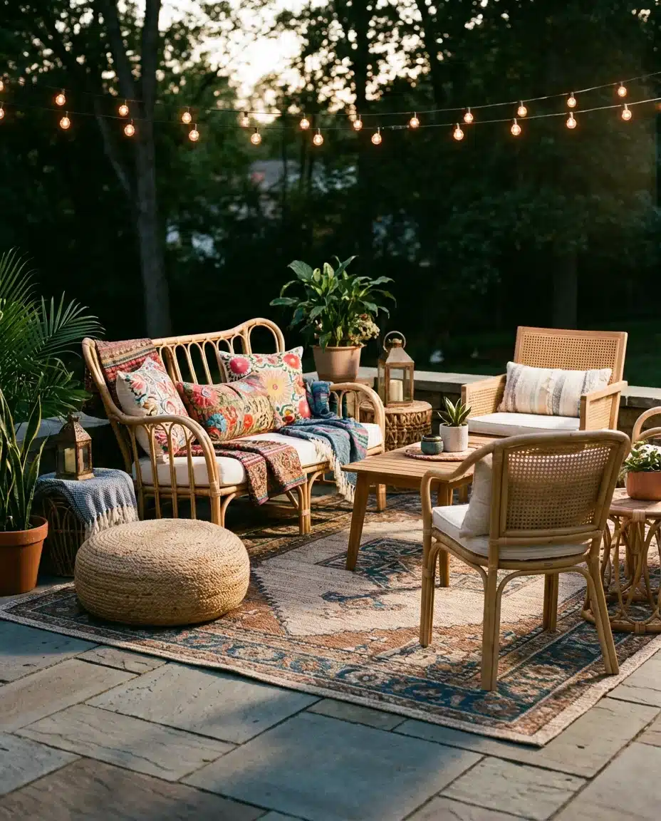 Decorating a Patio With Outdoor Rugs and Textiles 1