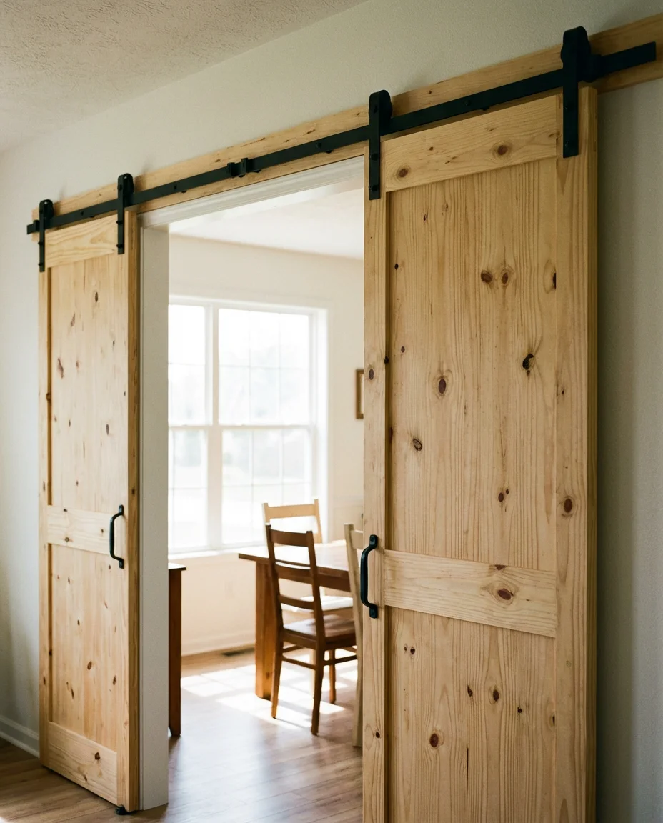 Double Barn Doors for Wide Openings 2