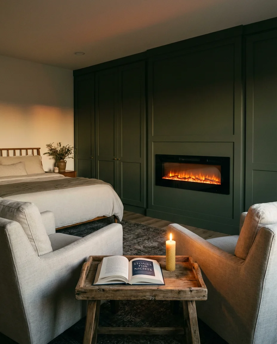 Electric Fireplace in the Bedroom 2