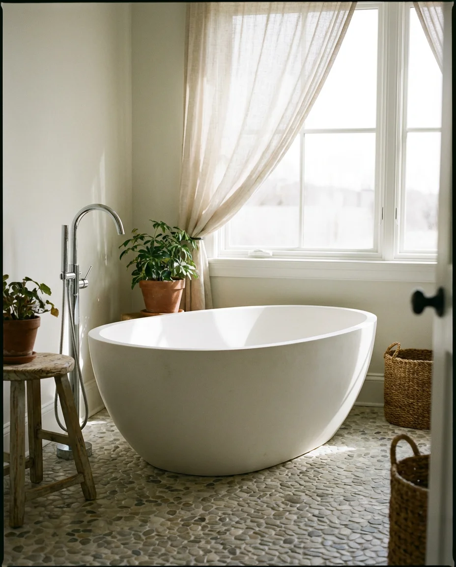 Freestanding Bathtub as the Focal Point 1