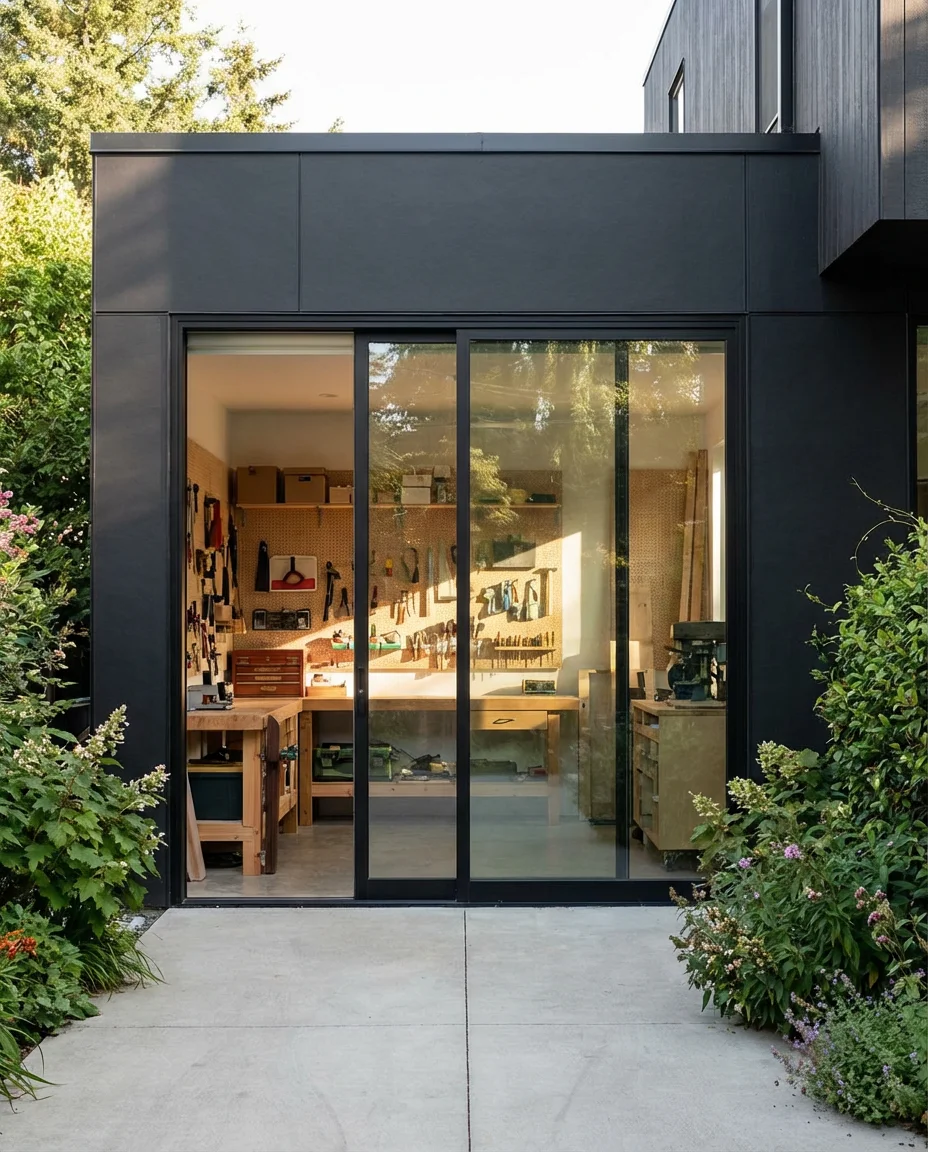 Glass Panel Garage Door for Natural Light 1