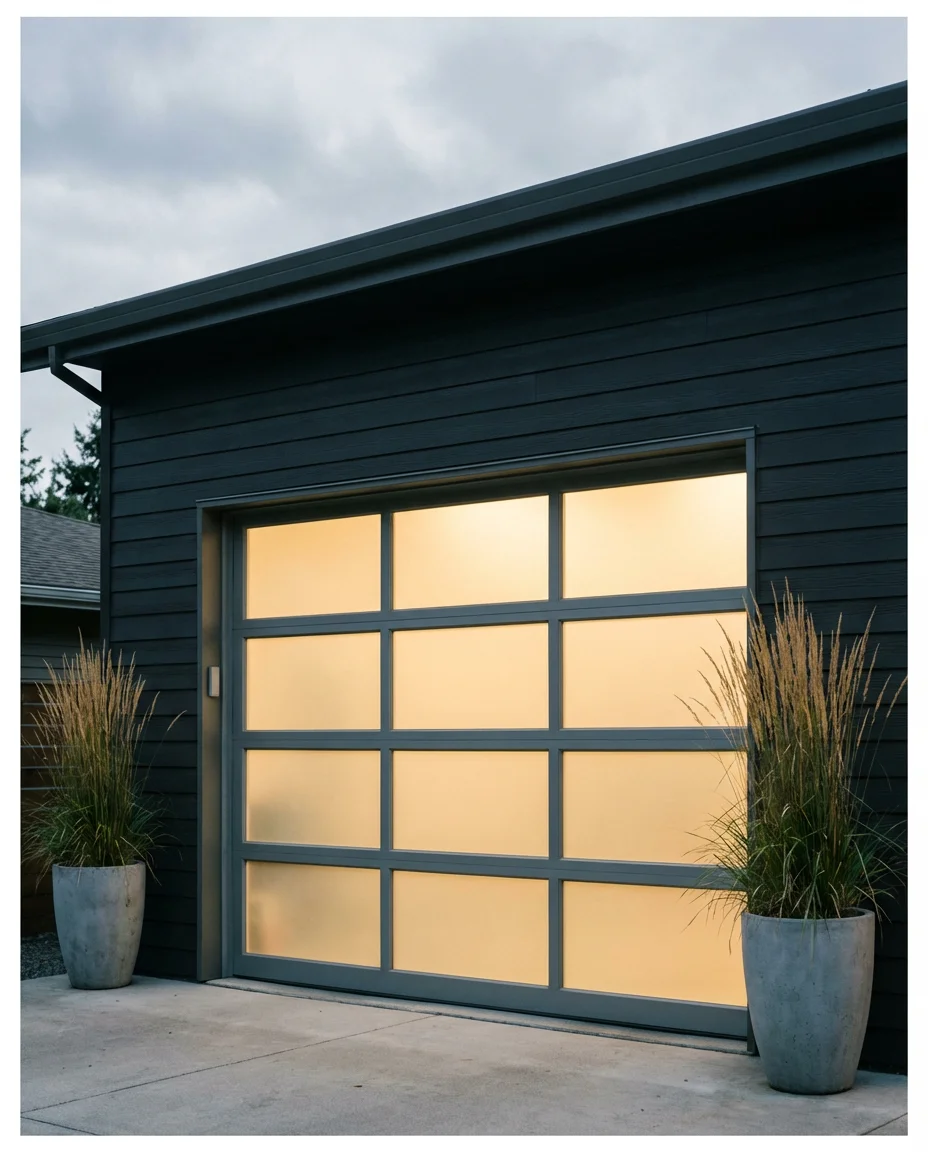 Glass Panel Garage Door for Natural Light 2