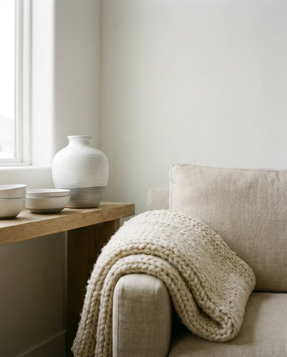 Gray and White Farmhouse With Minimalist Edge 2