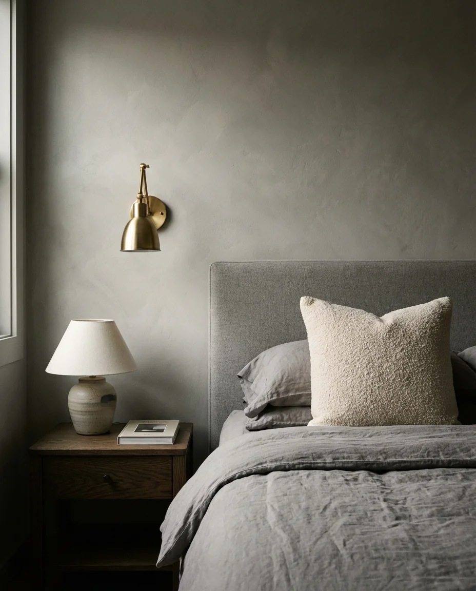 Grey Twin Bedroom With Sophisticated Neutral Layers 2