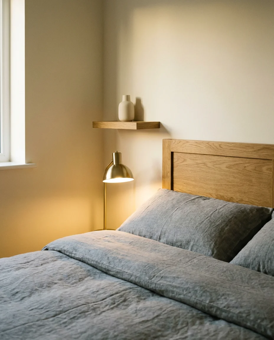 Grey and Wood Twin Bedroom With Quiet Sophistication 2