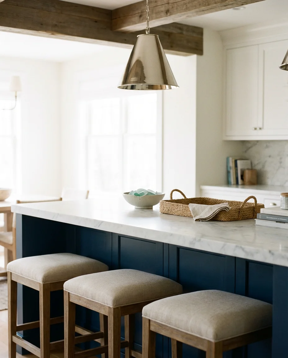 Hampton Style Blue and White Kitchen 2