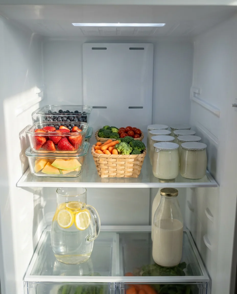 Healthy Eating Fridge Setup 1