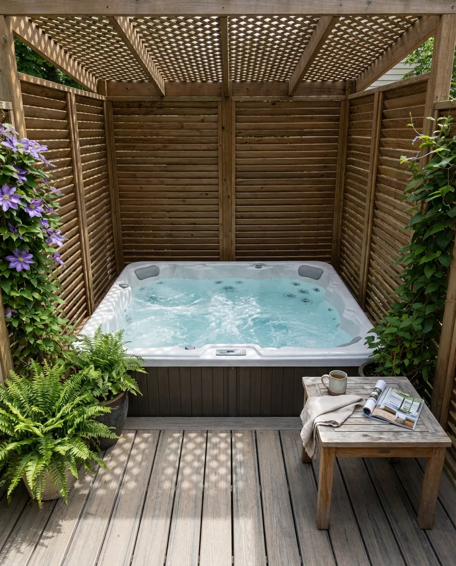 Hot Tub Privacy Nook 2
