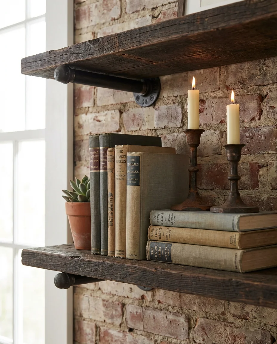 Industrial Farmhouse With Metal and Reclaimed Wood 2