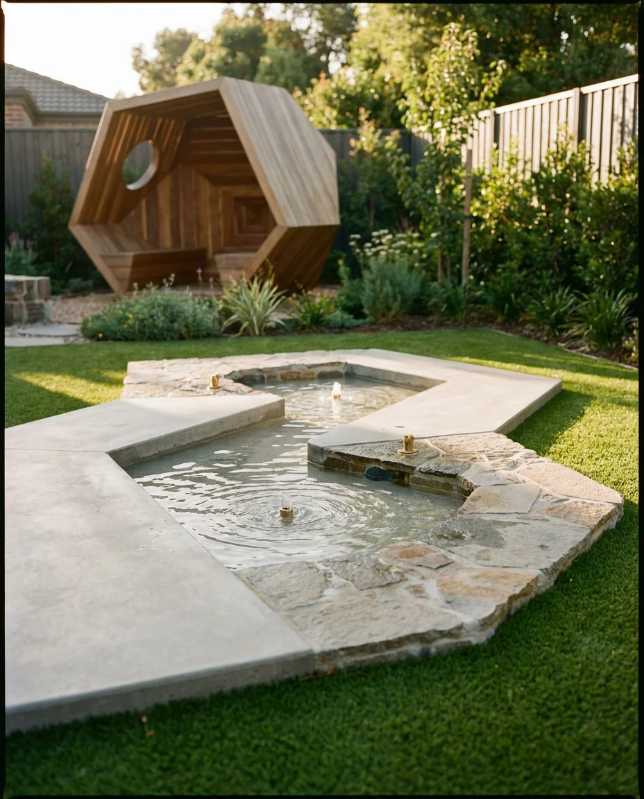 Kids' Backyard Play Zone with Water Features 2