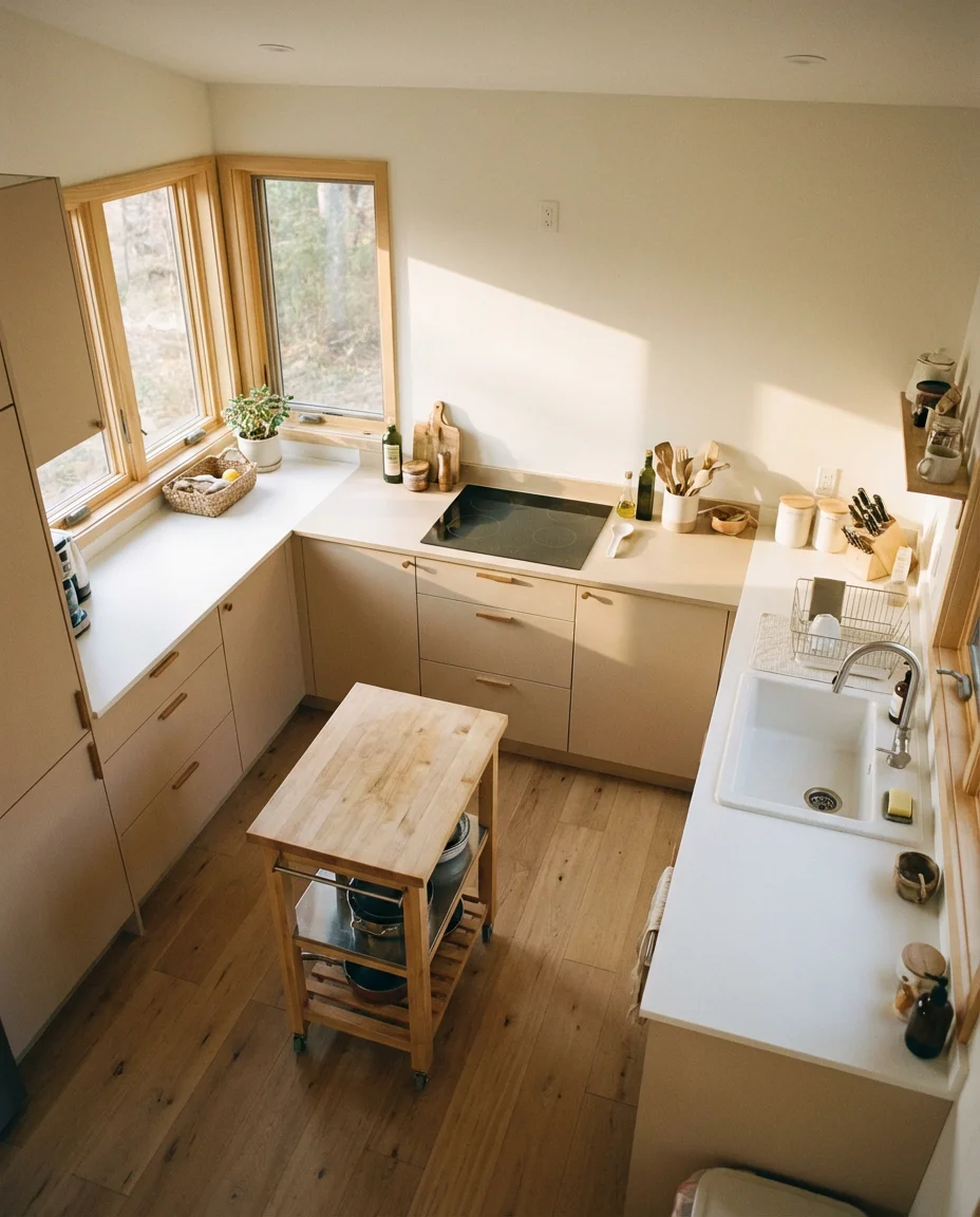 L-Shape Layout in a Small Kitchen 2