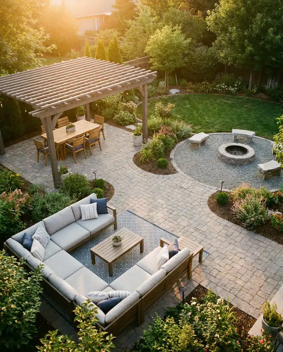 Large Patio With Defined Zones 1