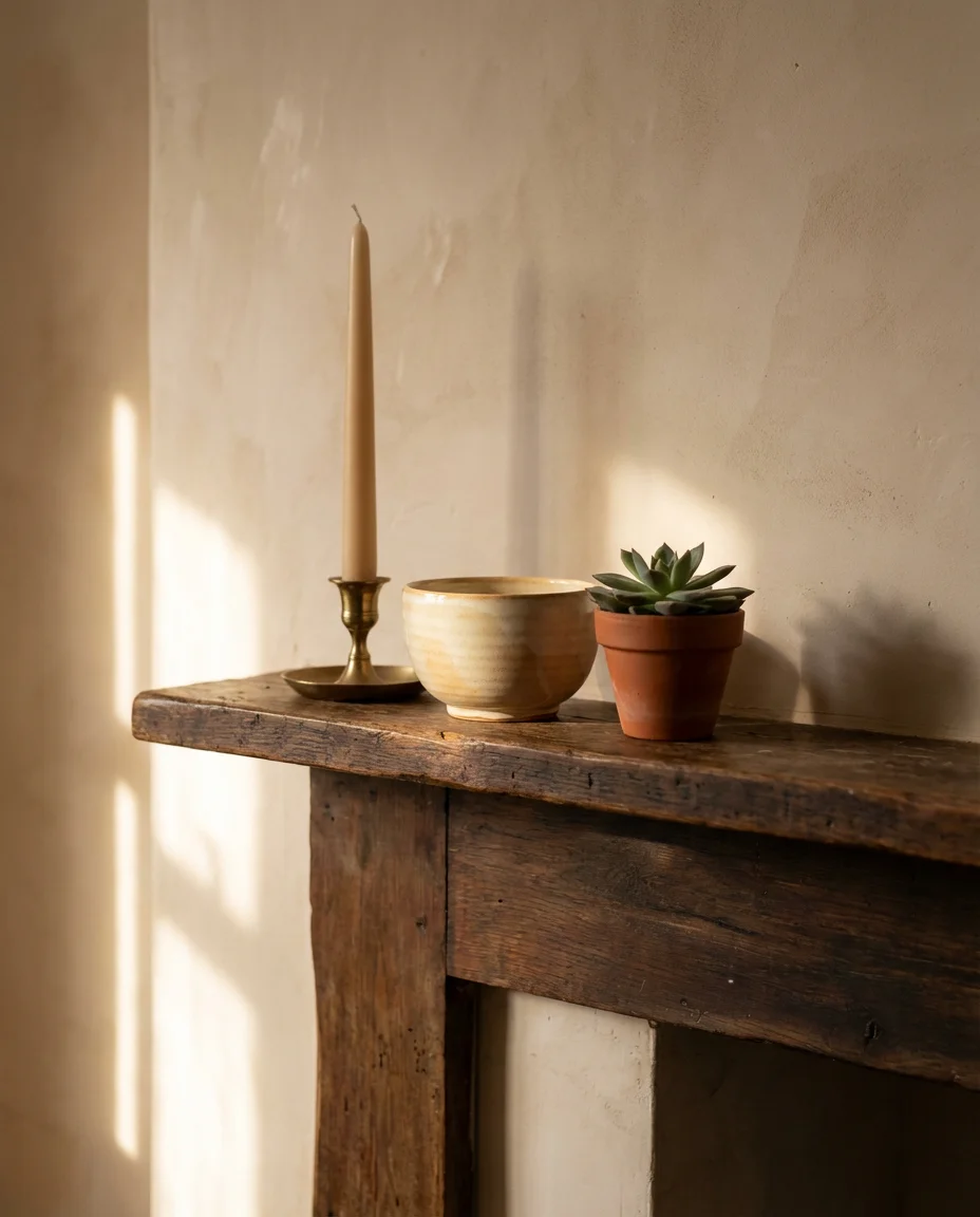 Layered Mantel Styling for the Living Room 2