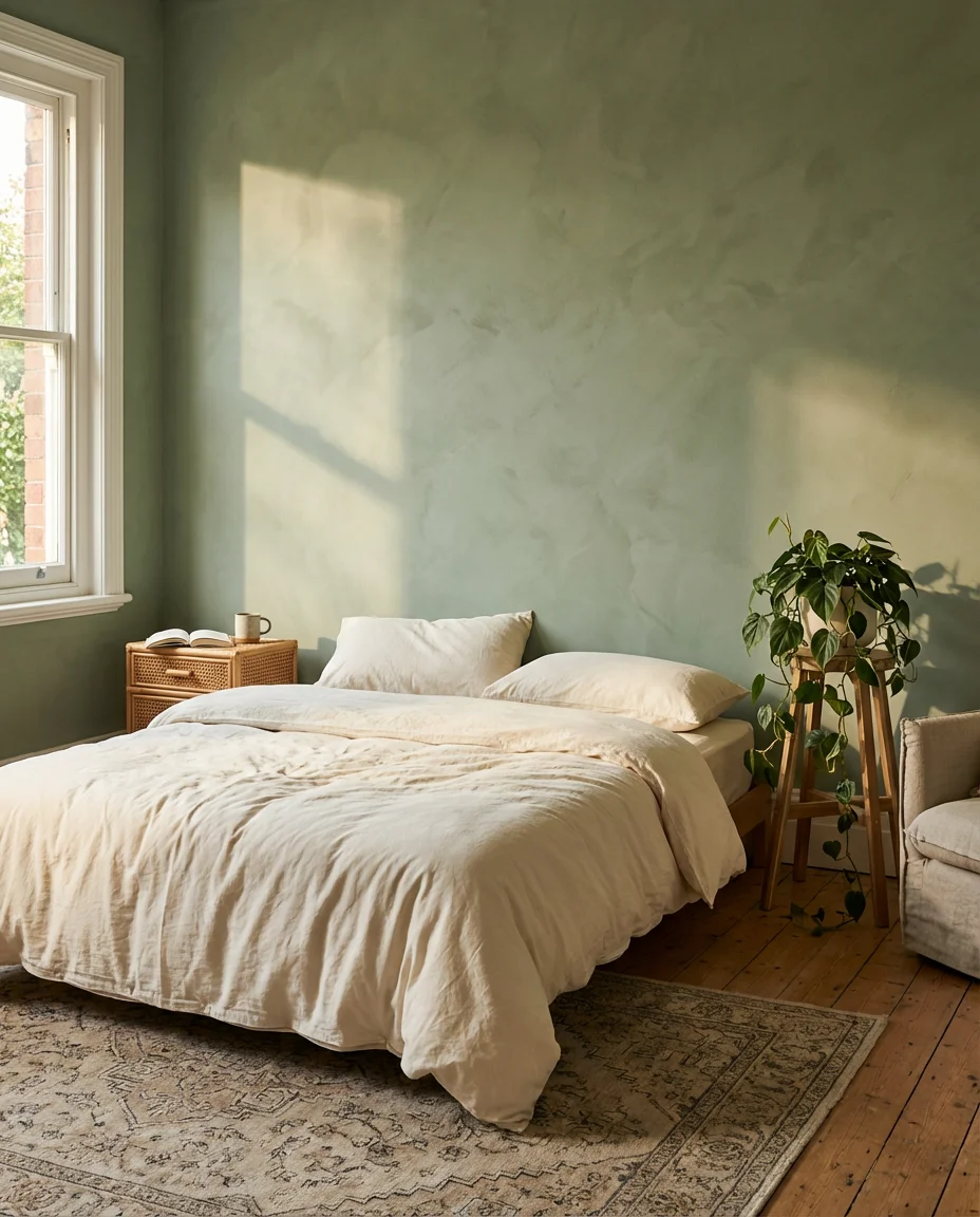 Limewash Texture in Sage 2