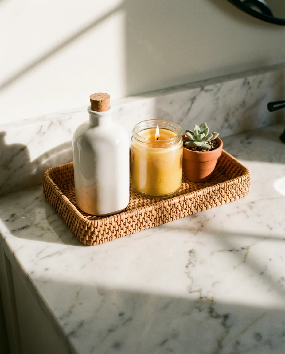 Linen and Rattan Accessories for Texture Layering 2