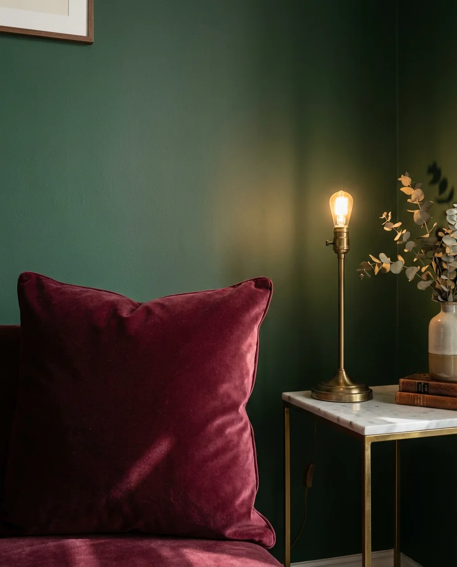 Luxury Living Room With Velvet and Marble 2