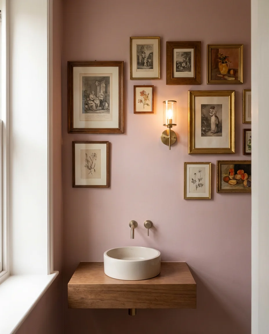 Maximalist Gallery Wall Bathroom 2