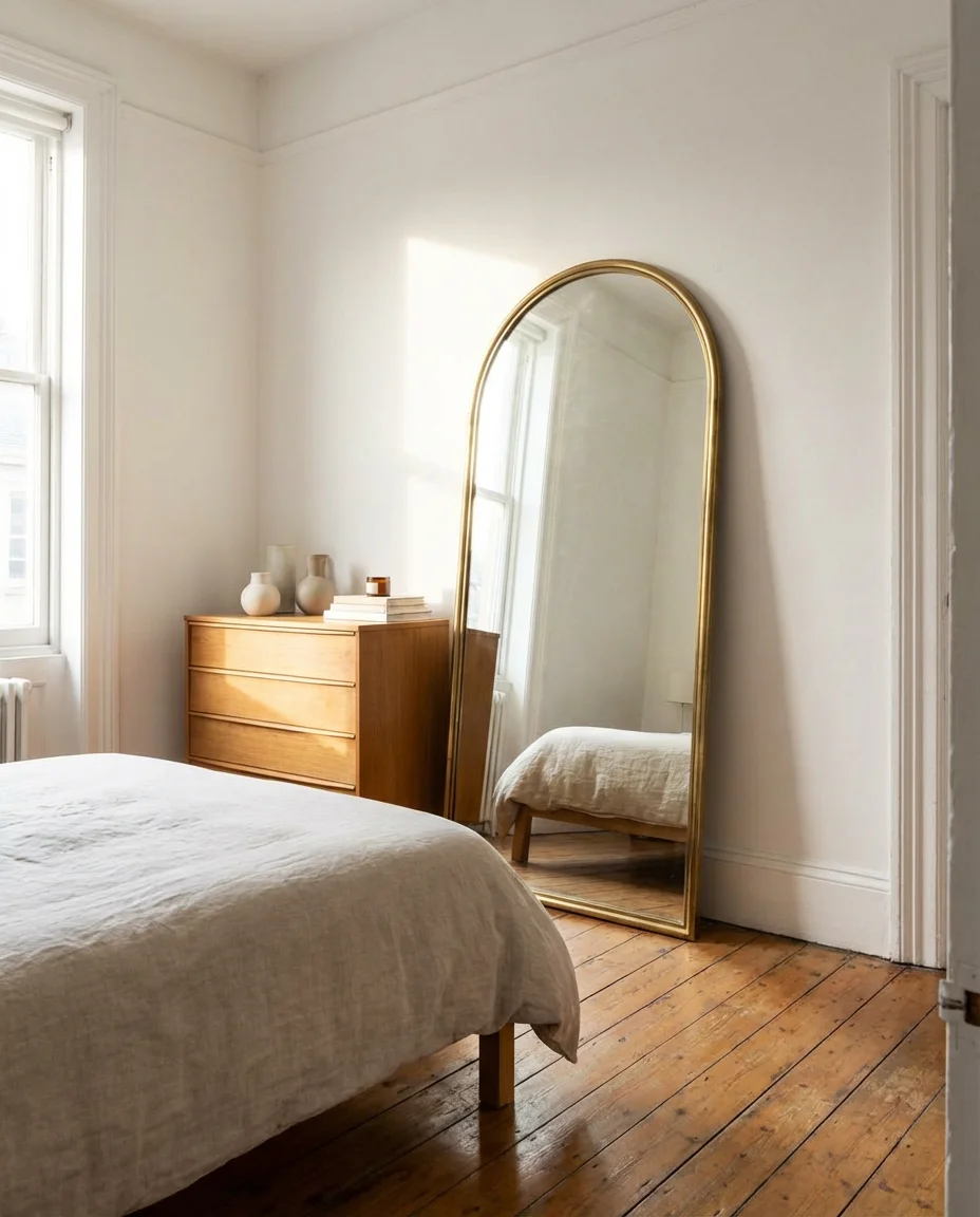 Maximizing a Small Bedroom with Strategic Mirror Placement 1