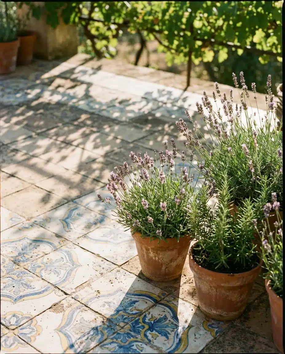 Mediterranean Patio With Terra Cotta and Tile 2