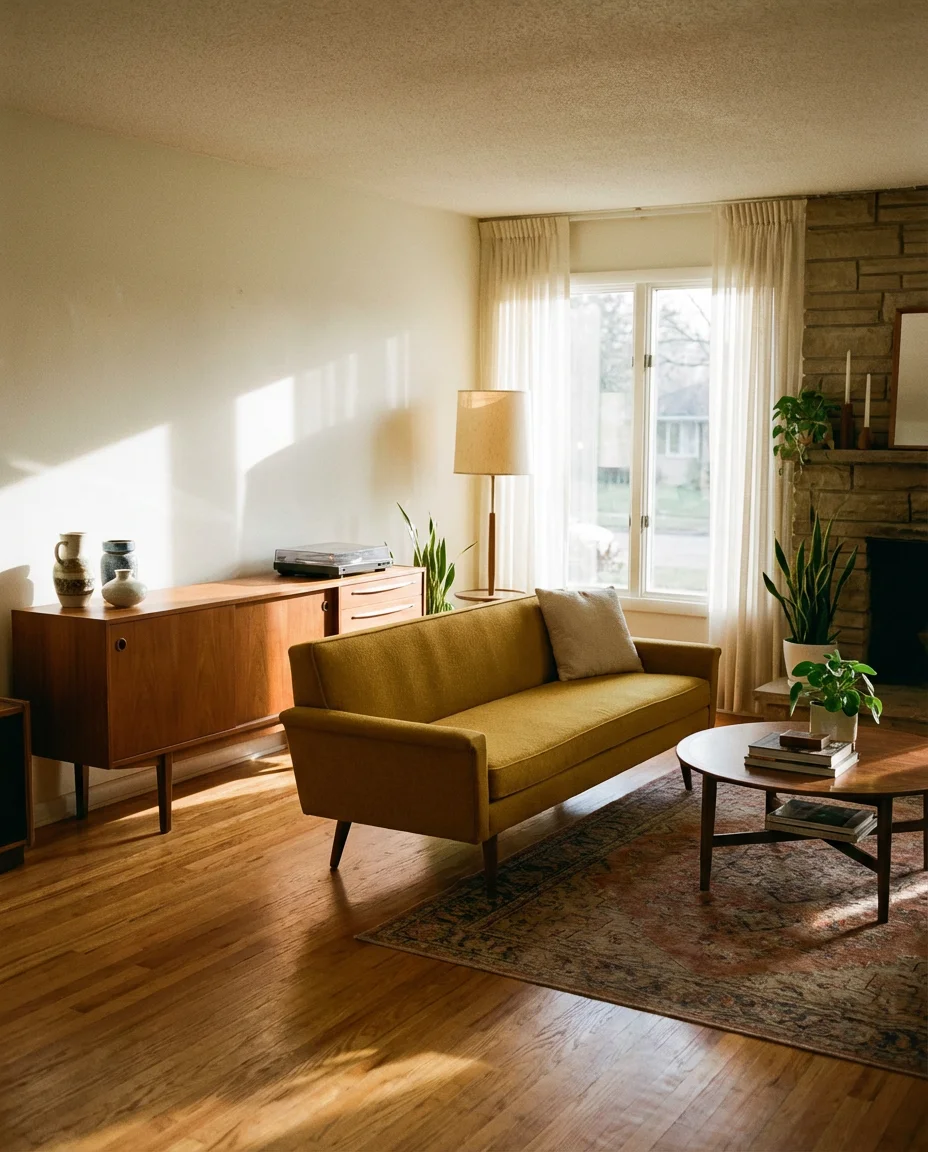 Mid Century Modern Living Room Revival 1