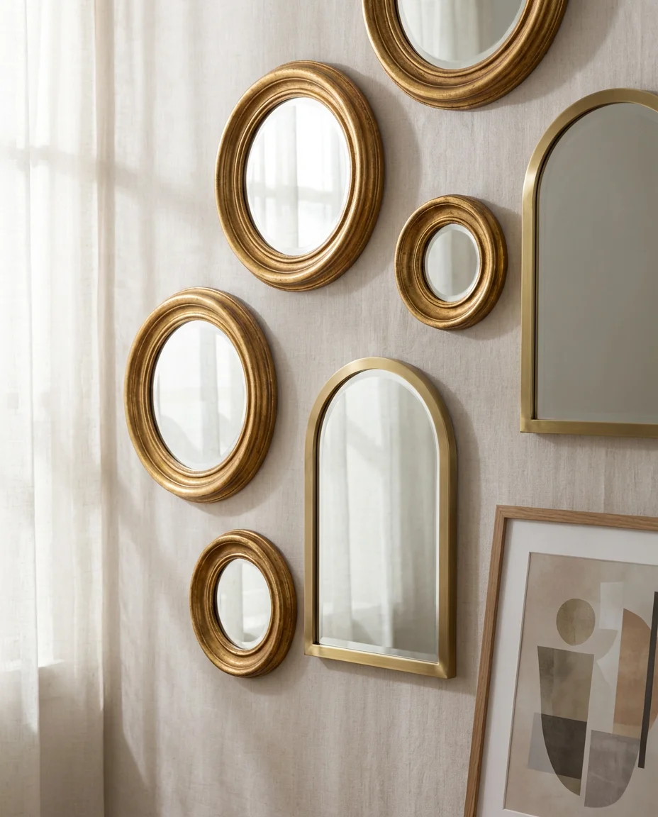 Mirror Gallery Wall for a Small Space 2