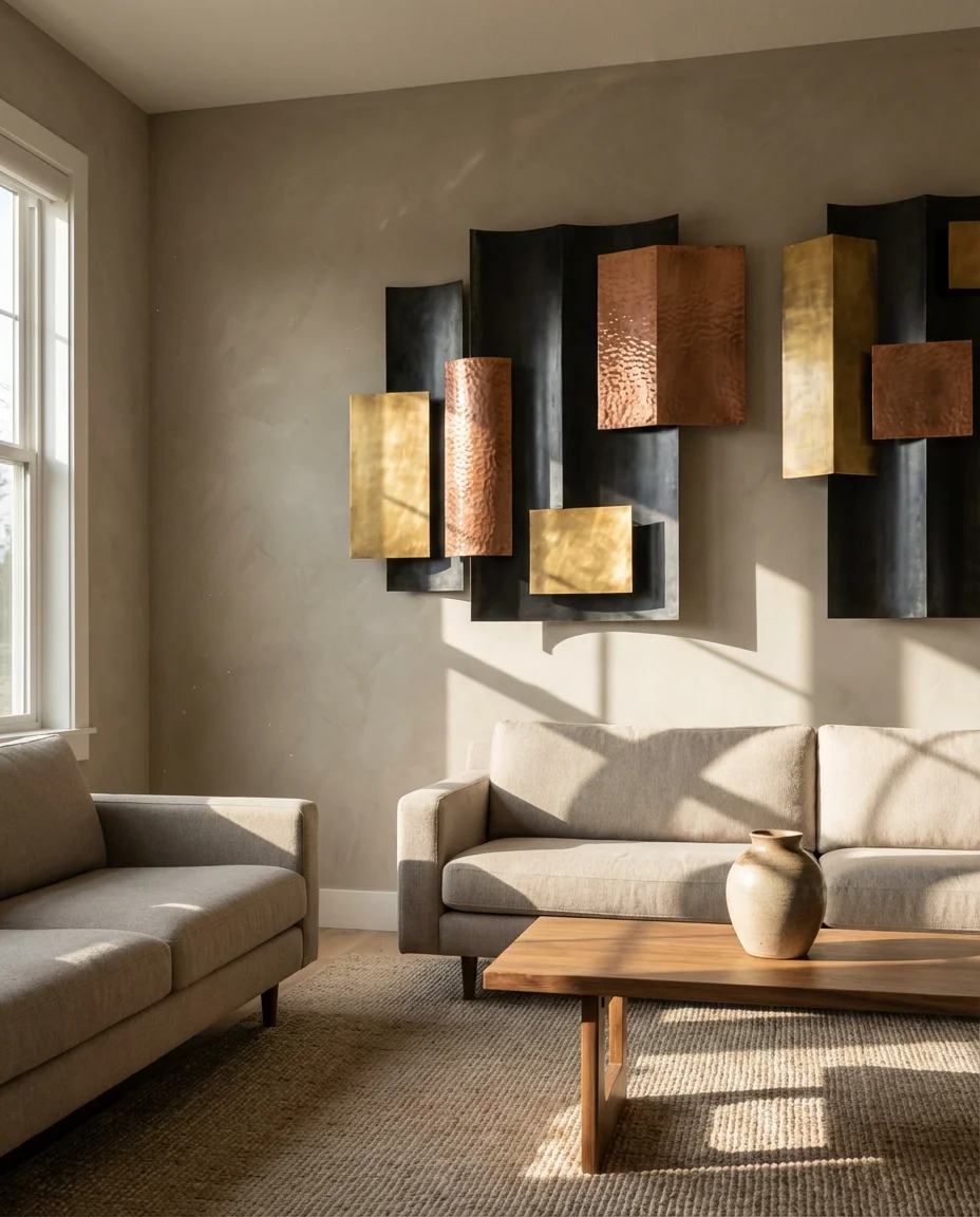 Mixed Metal Wall Art and Sculptural Pieces 1