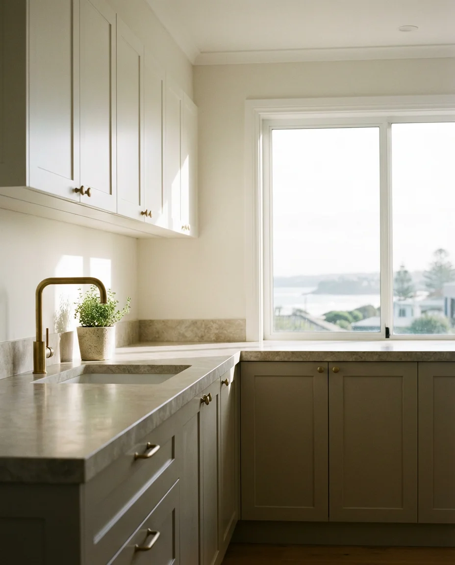 Modern Coastal White Kitchen 2