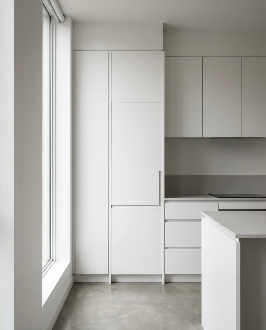 Modern Small Kitchen With Hidden Storage 1