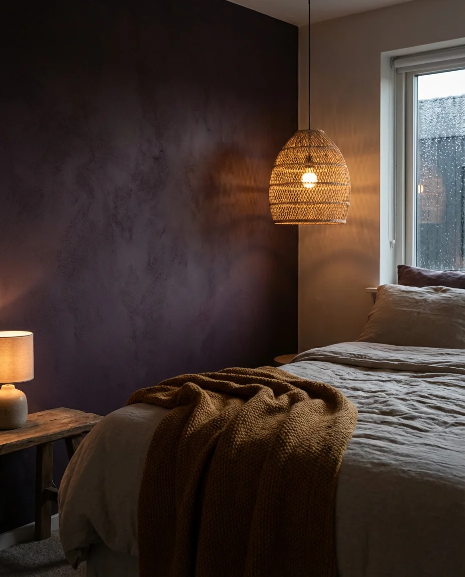 Moody Aubergine Accent Wall 2