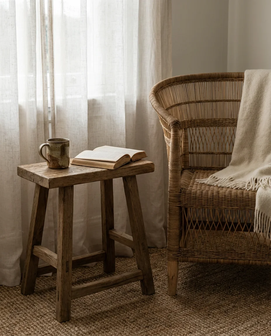 Moody Green Plant-Filled Living Room 2