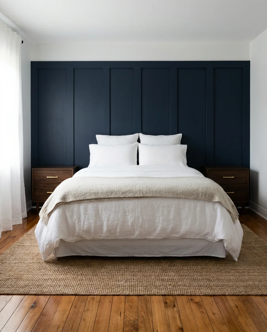 Navy Blue Board and Batten 1