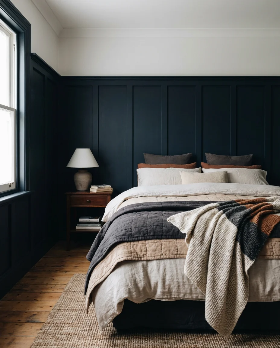 Navy Blue Board and Batten 2