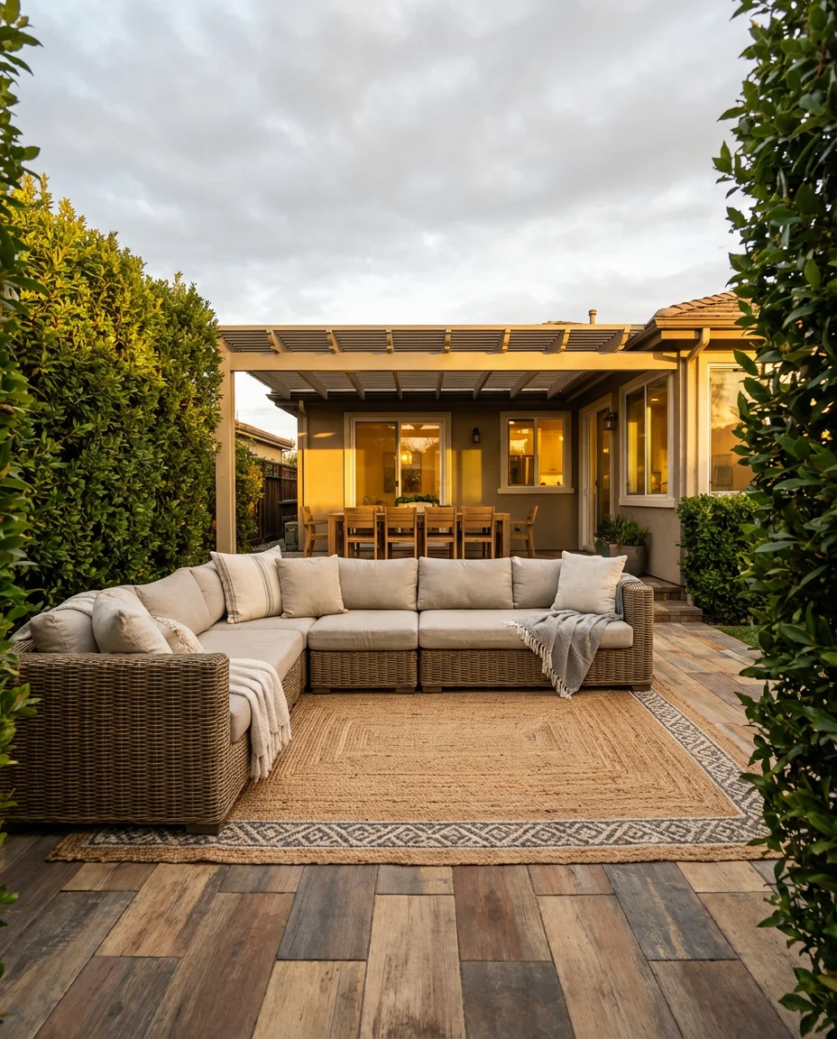 Open Patio With Dining Zone and Lounge Area 2