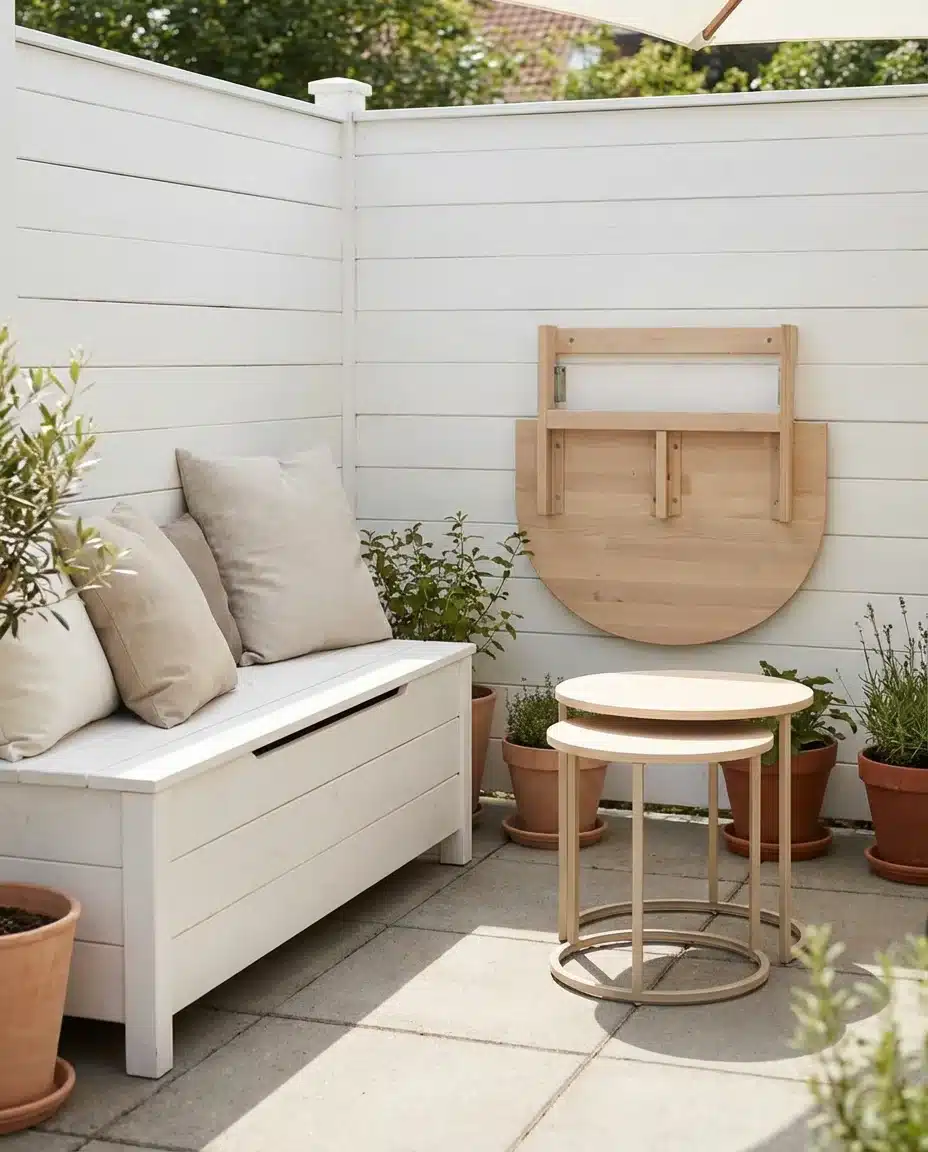 Outdoor Patio Ideas for Small Spaces With Smart Furniture 1