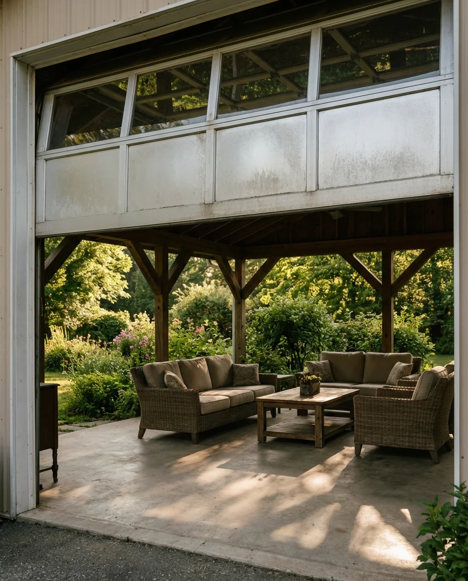 Patio Garage Door Conversion for Outdoor Living 1