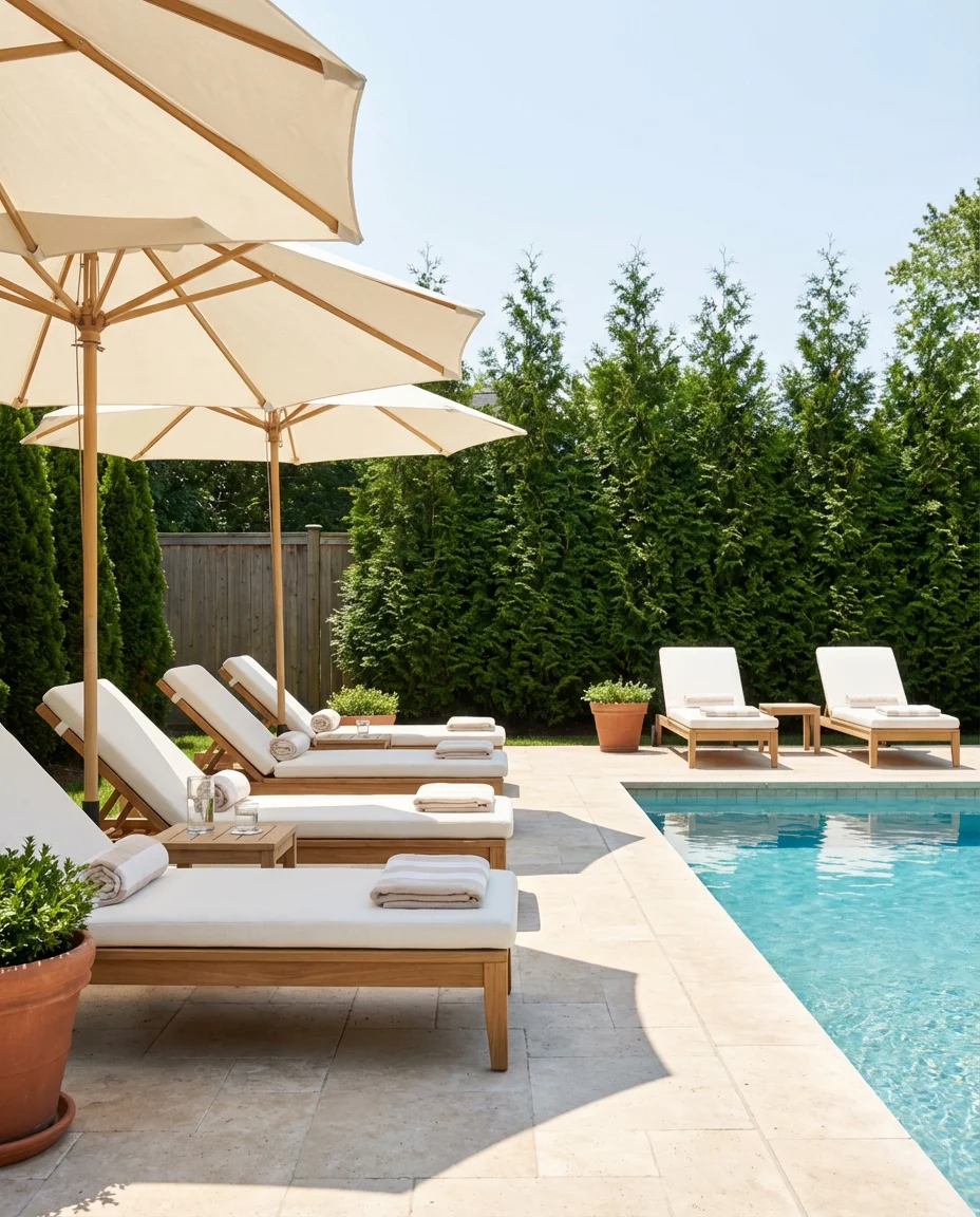 Patio With Pool and Lounge Chairs 1