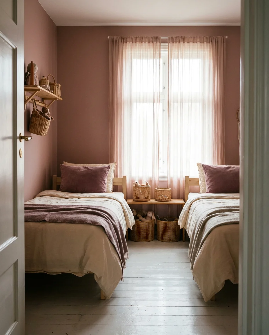 Pink Twin Bedroom for a Dreamy Girls' Space 2