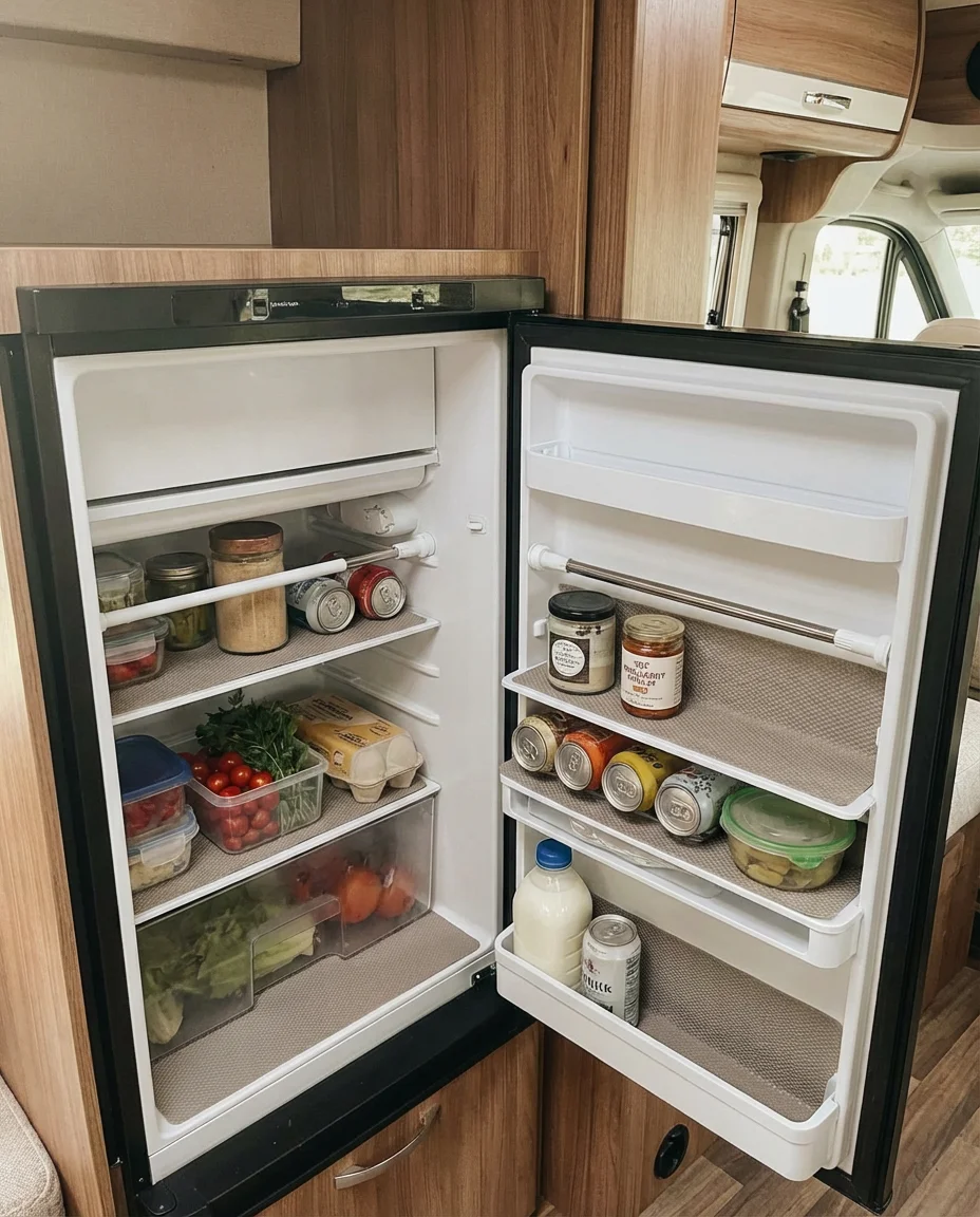 RV Fridge Organization Tricks 1