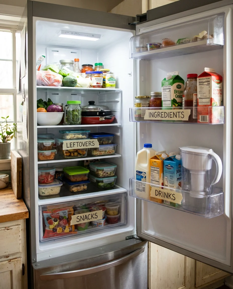 Realistic Fridge Organization for Busy Families 1