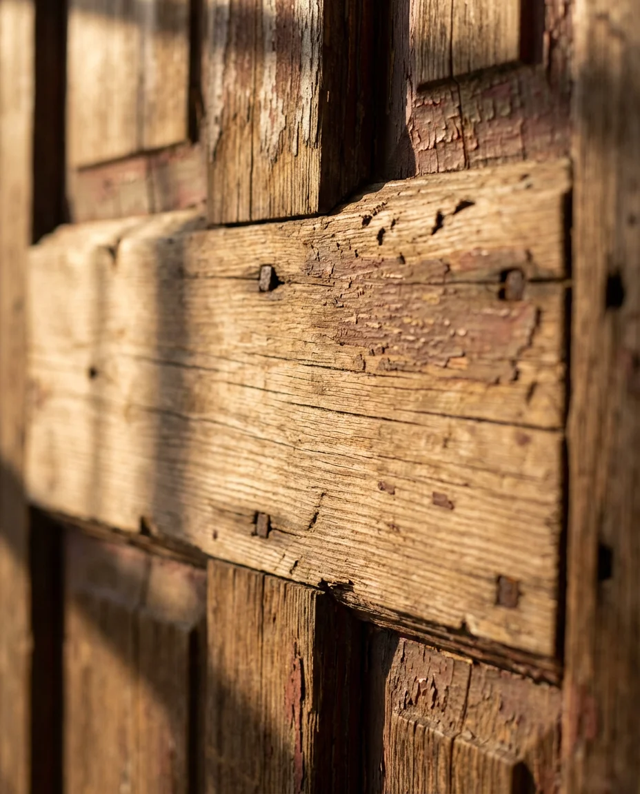 Reclaimed Wood Barn Door With Original Hardware 2
