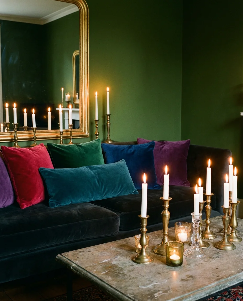 Romantic Candlelit Layers With Jewel-Toned-Decor 2