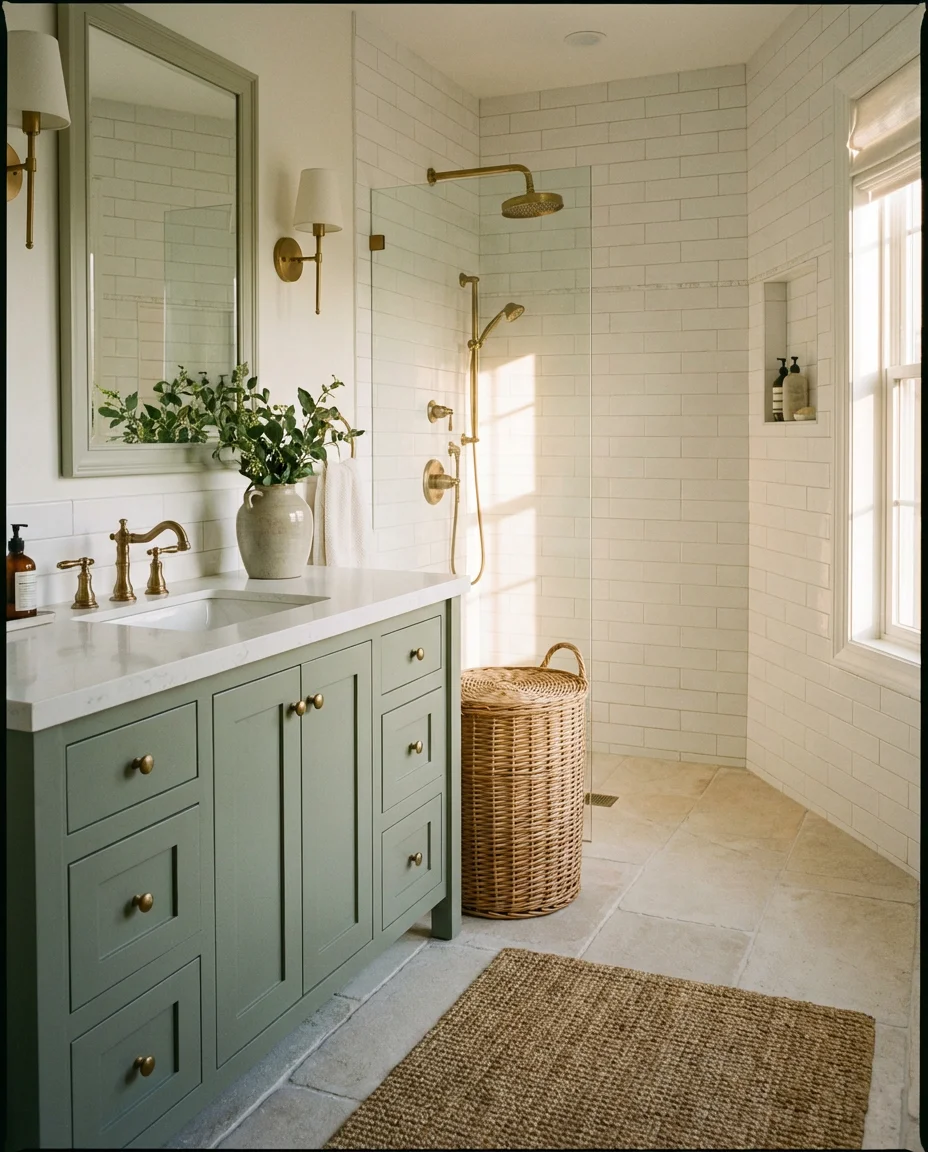 Sage Green and Warm White as a Signature Color Story 2